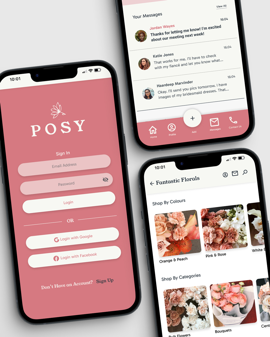 POSY UX and design by Janet Adamana